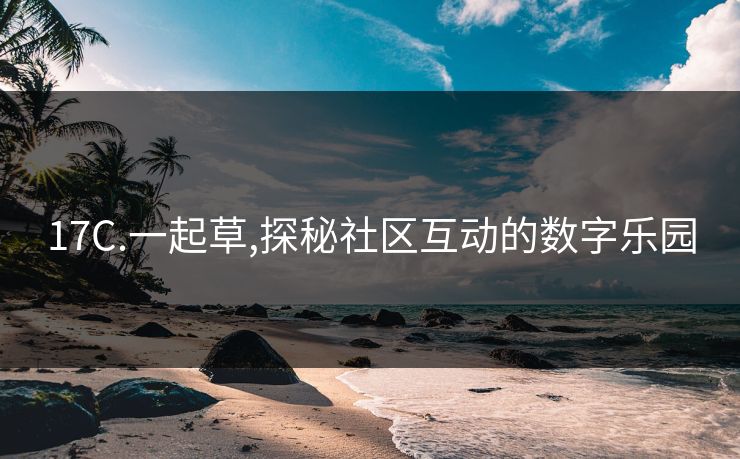 17C.一起草,探秘社区互动的数字乐园 17C.一起草,探秘社区互动的数字乐园