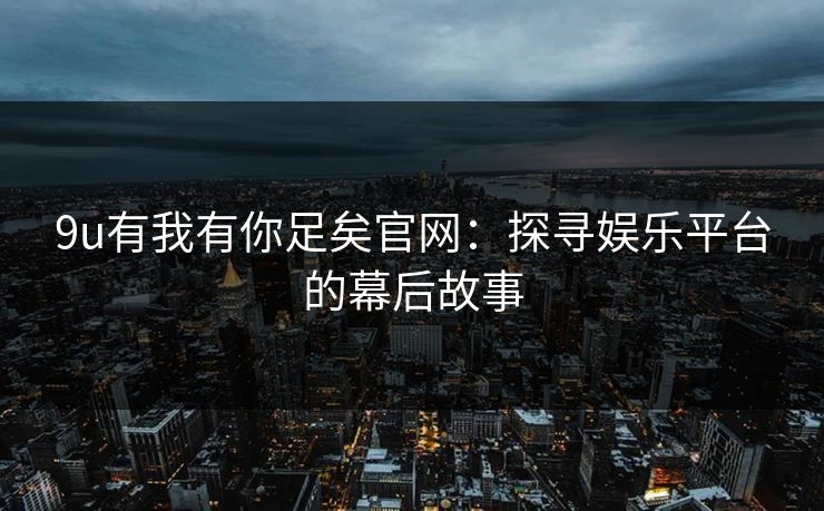 9u有我有你足矣官网：探寻娱乐平台的幕后故事