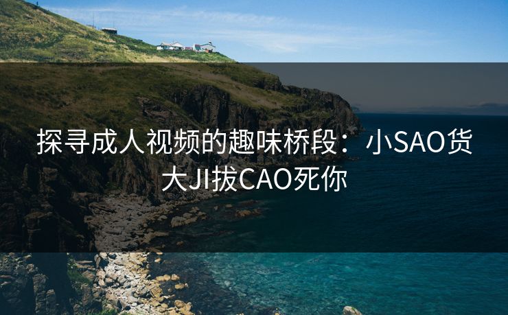 探寻成人视频的趣味桥段:小SAO货大JI拔CAO死你 探寻成人视频的趣味桥段:小SAO货大JI拔CAO死你