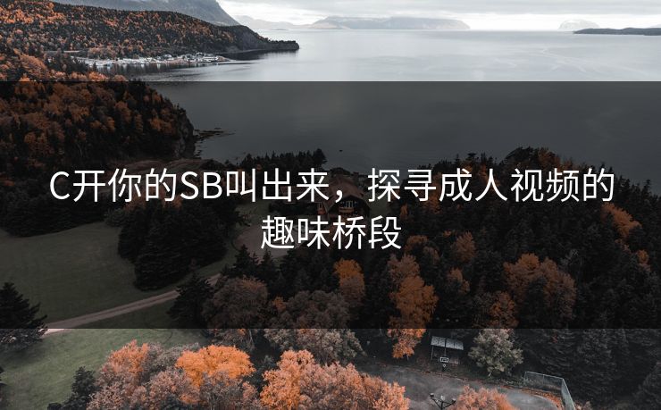 C开你的SB叫出来,探寻成人视频的趣味桥段 C开你的SB叫出来,探寻成人视频的趣味桥段